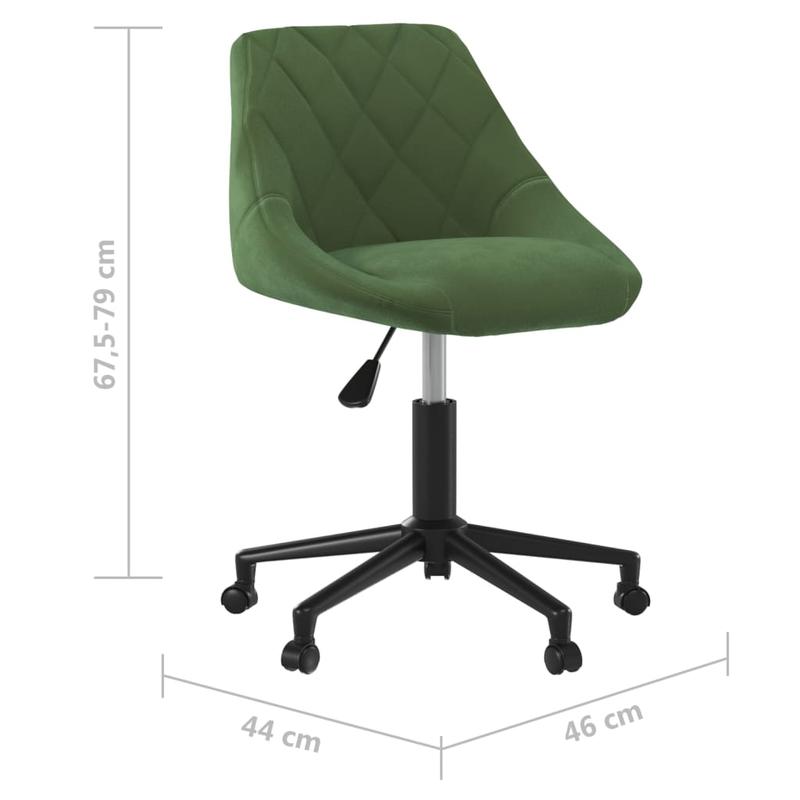 Swivel Office Chair in Dark Green Velvet – Executive Chair, Bar Stool, Garden Chair, Dining Chair. This stylish swivel chair rotates 360 degrees for maximum flexibility and is easy to move with its wheels. Practical and ele