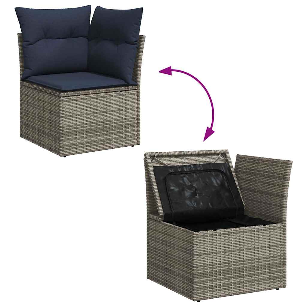 Loungeset – Tuinset – Loungebank – Balkonset – Tuinmeubelen – PE-Rattan – Waterdichte Opbergruimte
