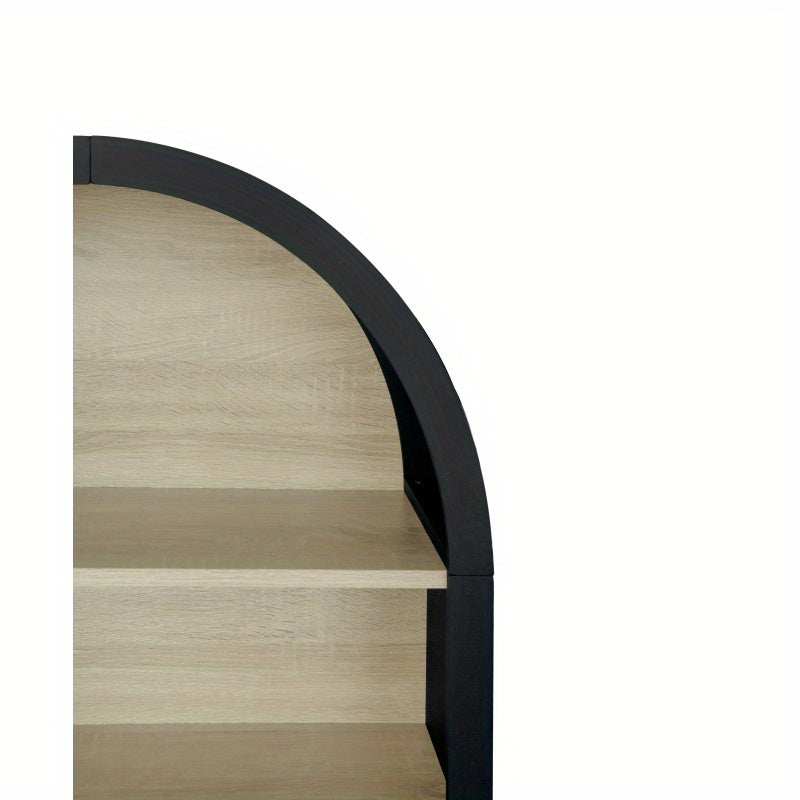 Boekenkast – Boekenrek – Opbergkast – Vakkenkast – Stellingkast – Zwart Hout – 120 cm Hoog – Draagvermogen 100 kg – Geen Montage Nodig