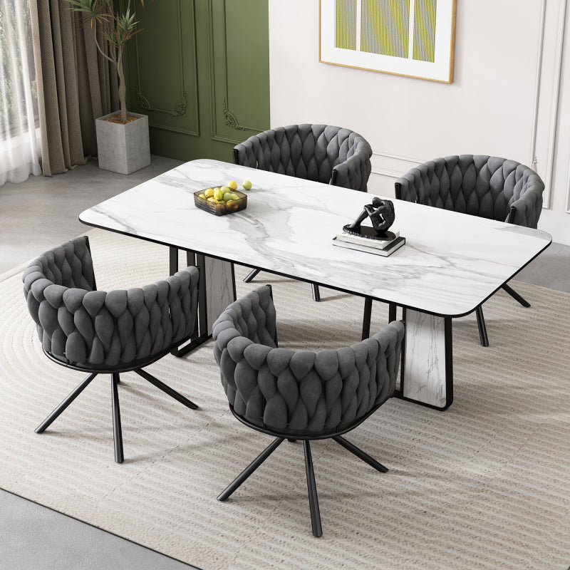Draaifauteuil – Fauteuil – Lounge Stoel – Zithoek Stoel – Bureau Stoel – Velvet Bekleding – Metalen Onderstel – 360° Draaibaar – Max. 150 kg Belastbaar - Grijs