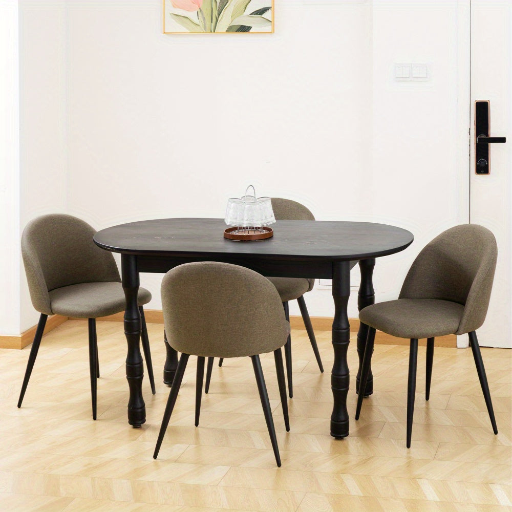 Eetkamerstoelen – Stoelen – Zitmeubilair – Kantoorstoelen – Designstoelen – Ergonomisch Linnen – Gepoedercoat Metaal