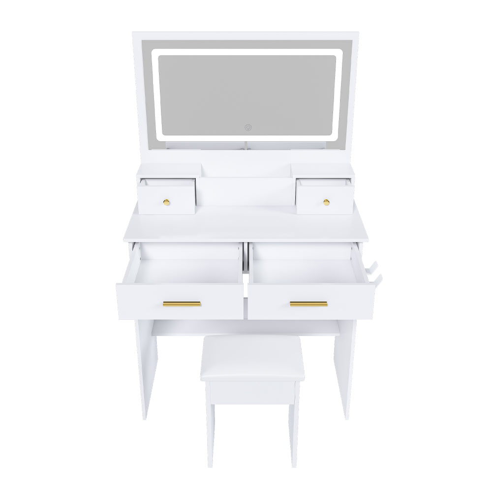 Dressoir – Buffetkast – Ladekast – Lowboard – Opbergkast – Vintage Design – 80 cm Breed – Met Sierlijke Zaagsneden en Verstelbare Planken