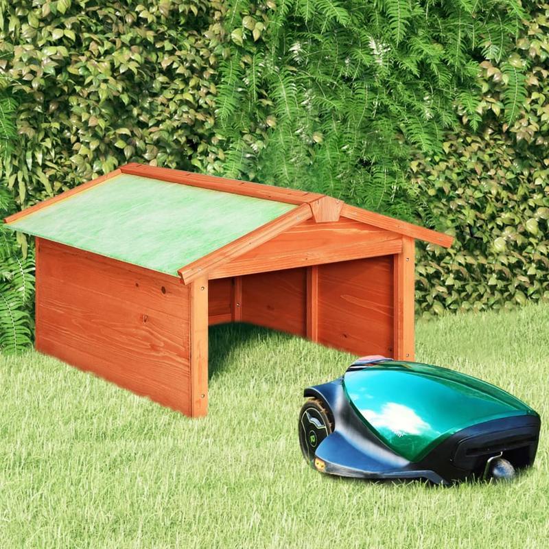 Grasmaaier Garage – Maaier Schuur – Tuinberging – Opbergbox – Houten Bewaarbox – Massief Vurenhout – Compact 72x87x50 cm – Weerbestendig & Duurzaam