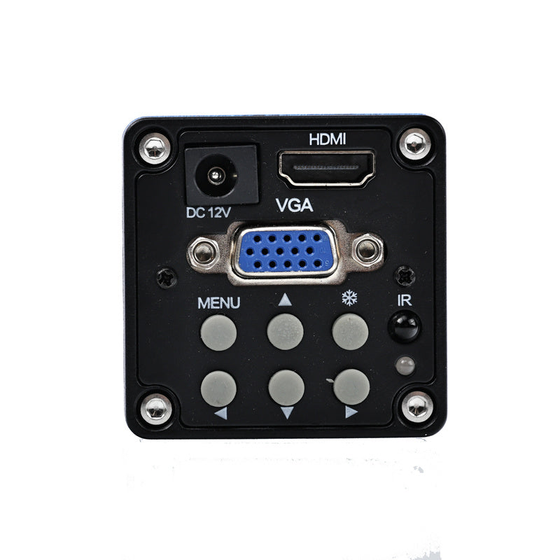 Professionele Digitale Microscoop met Verstelbare Arm 0.5X PZRR - Blauwe HDMI/VGA Camera + Verstelbare Standaard + LED Ringlamp - Ideaal voor Soldeerwerk, PCB Inspectie en Precisie Reparaties