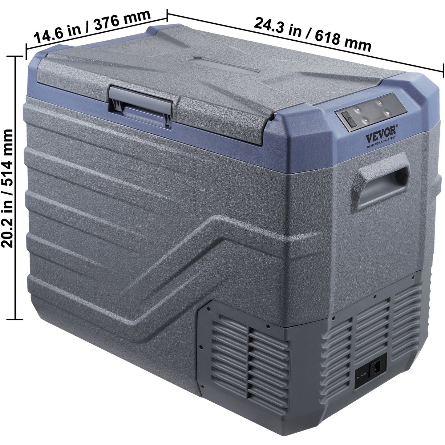 Draagbare Koelbox – Mobiele Koelkast – Reis Koelbox – Compressor Koelbox – 45 Liter Inhoud – Snel Koelen Tot -20°C – Bluetooth Afstandsbediening