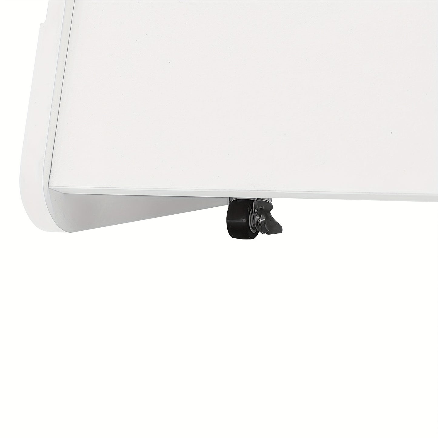 Dressoir – Ladekast – Opbergkast – Buffetkast – Woonkamertafel – Modern Wit – Met Wieltjes – Veilig Afgeronde Hoeken – Compact & Mobiel