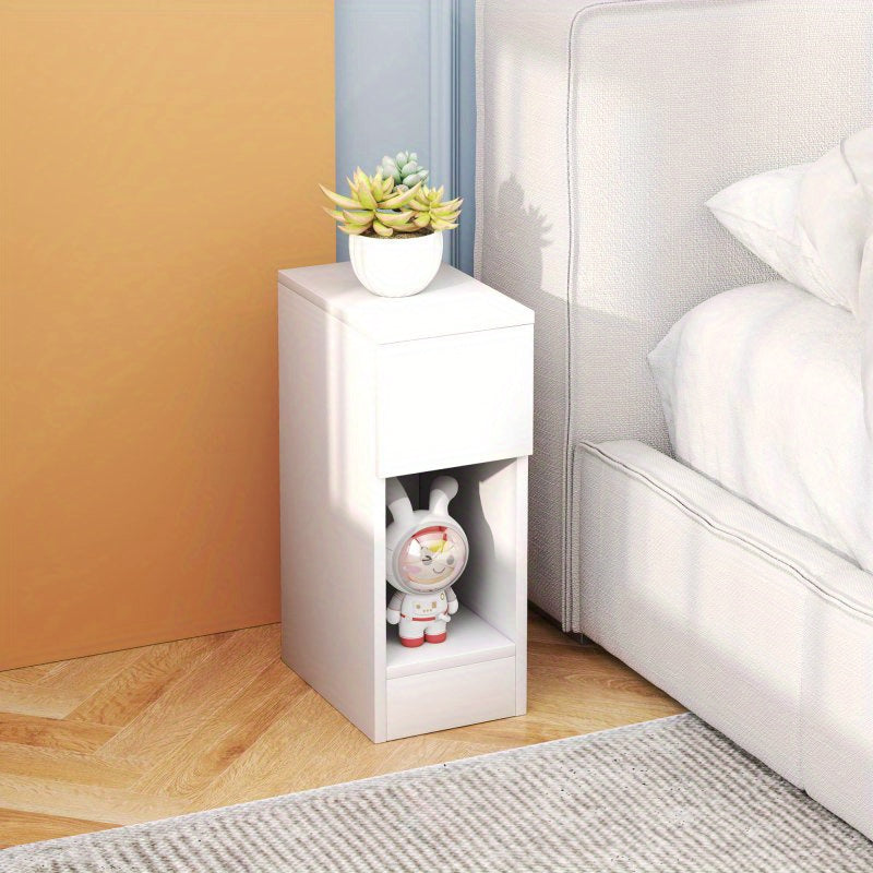 Nachtkastje – Bijzettafel – Nachttafel – Ladekast – Nachtkast – Wit – Compact Design 20x30x50 cm – Spaanplaat Melamine Coating