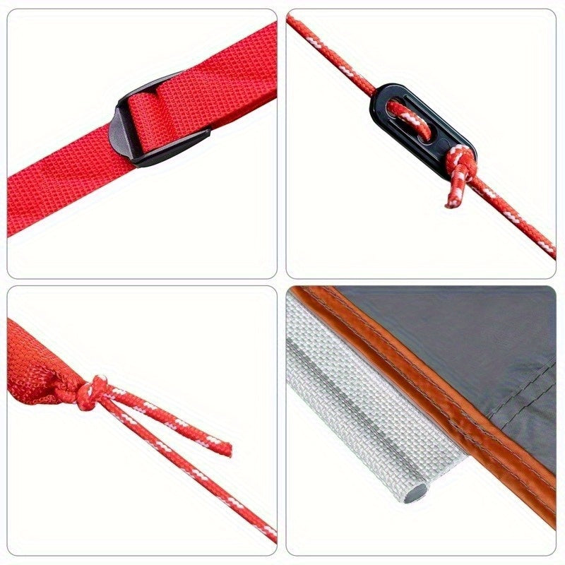 Tarp – Tentzeil – Schaduwdoek – Zonnescherm – Afdekzeil – Polyester Materiaal – Ruime Afmeting 302x240x240 cm