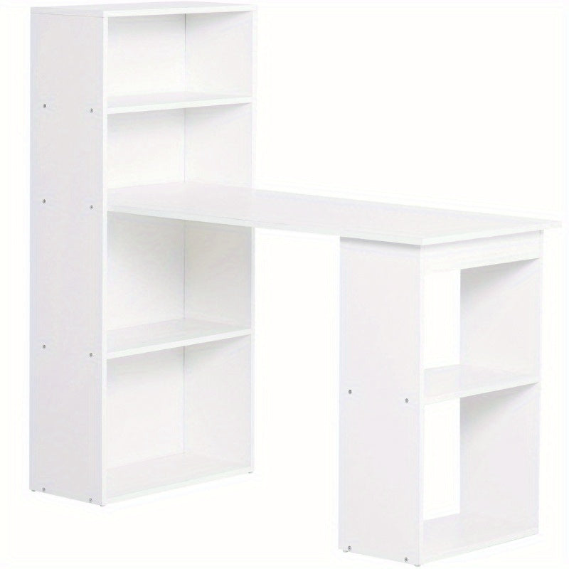 Bureau – Computertafel – Schrijftafel – Laptoptafel – Kantoorbureau – Wit – Compact 120x55 cm – Stevig Metaal & Hout