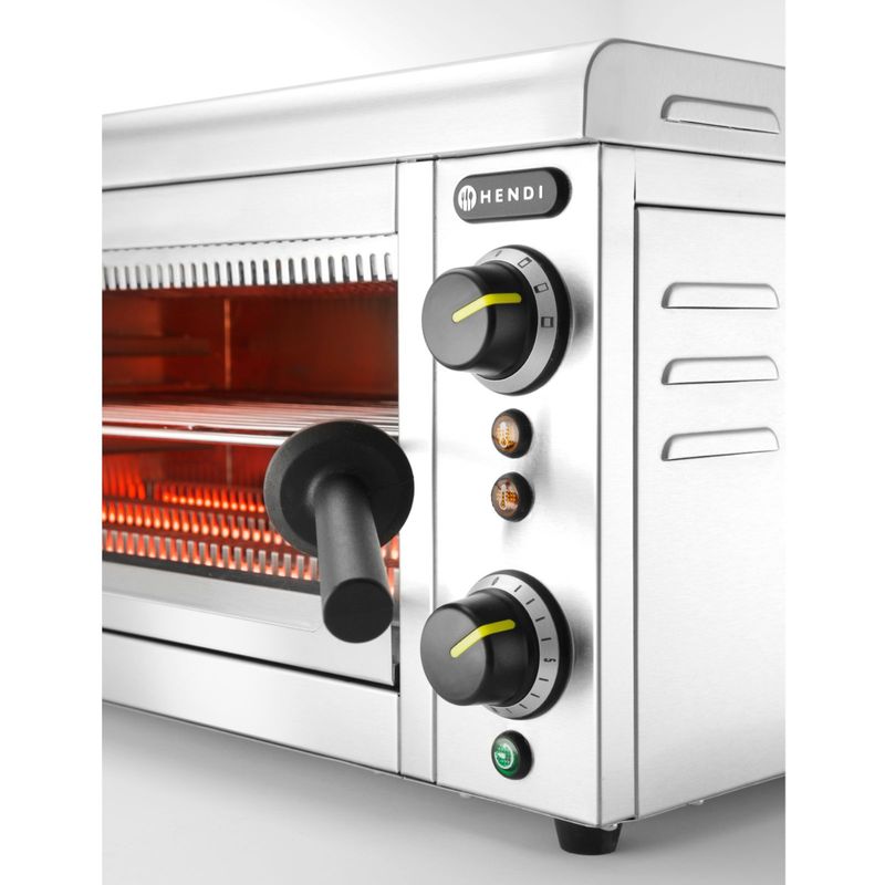 Toasteroven – Salamander Grill – Quartz Grill – GN 1/1 Oven – Horeca Oven – 3645W Vermogen – Verstelbare Roostergrootte