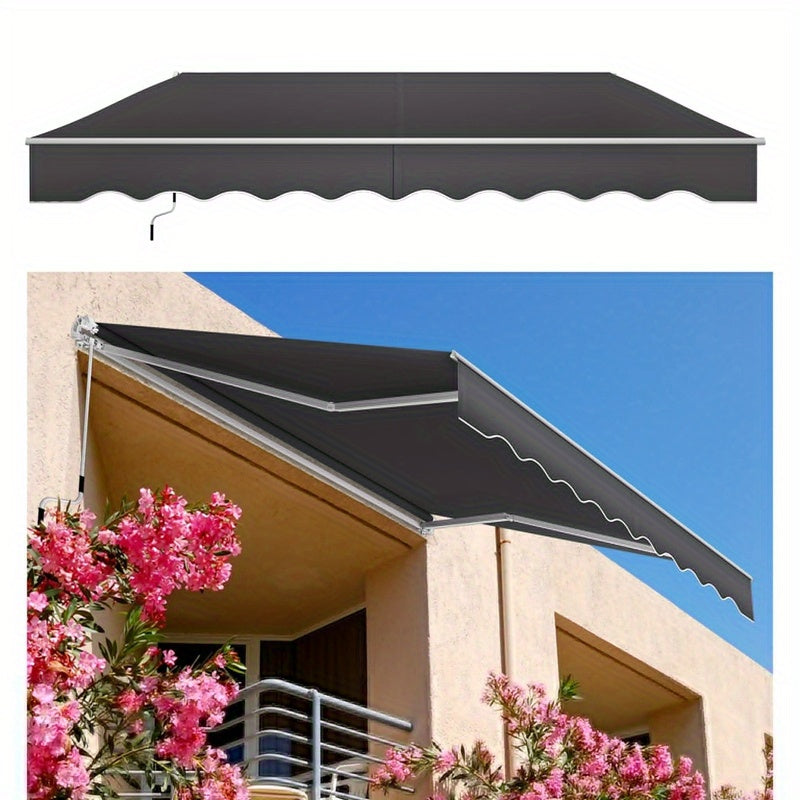 Uitschuifbaar Zonnescherm – Knikarmscherm – Markies – Terrasscherm – Balkonzonnescherm – 300x250 cm – Aluminium Frame – PU-gecoate Polyester Stof