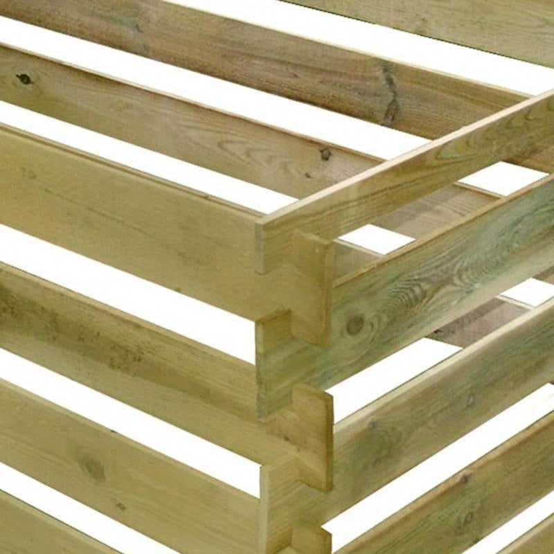 Houten Tuinbox – Tuinkist – Opslagkist – Buitenbox – Opbergbak – Geïmpregneerd Grenen Hout – 180x90x90 cm – Gemakkelijk Onderhoud