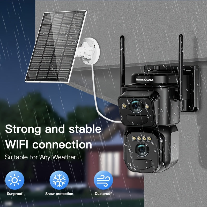 Beveiligingscamera – Camerabewaking – Buitencamera – Draadloze Camera – IP Camera – 1080p Full HD – PIR Bewegingssensor & Kleurennachtzicht