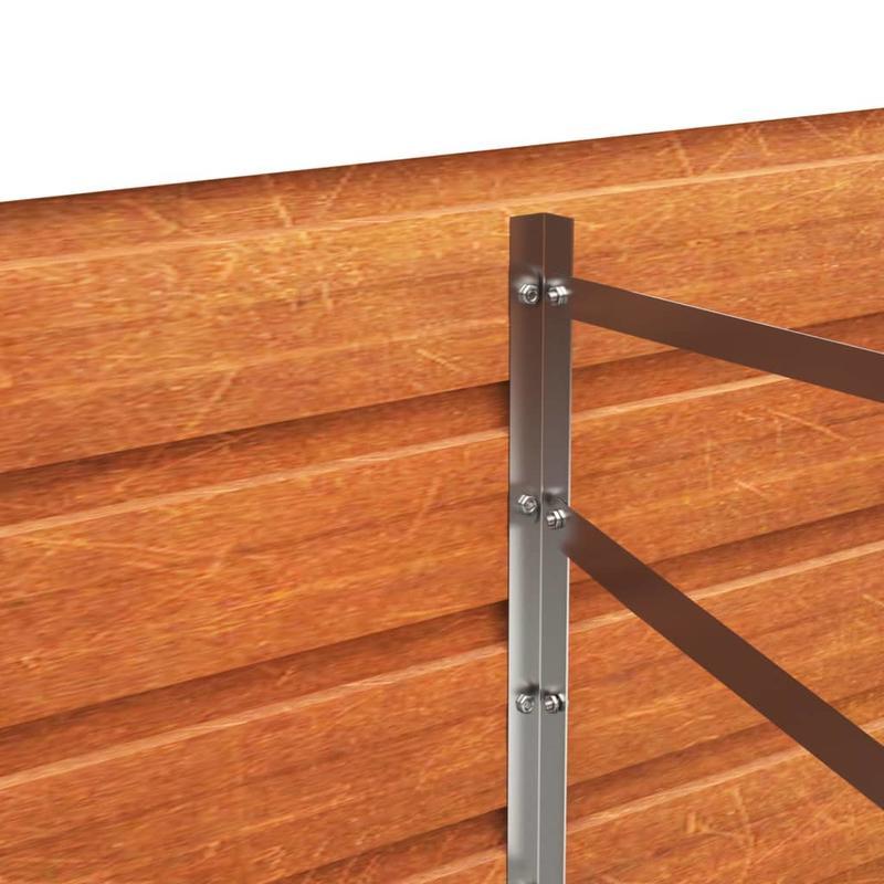 Rusty Raised Garden Bed Measuring 320X80X45 Cm Made of Corten Steel.