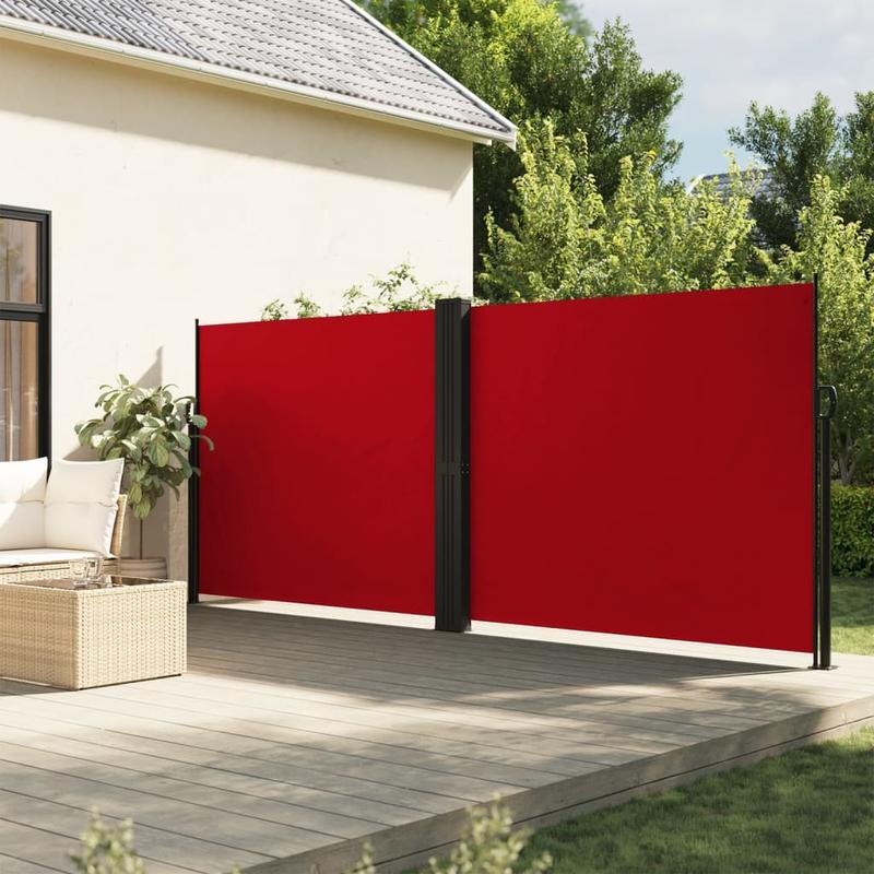 Uittrekbaar Privacy Scherm – Balkonscherm – Tuinscherm – Beschermingsdoek – Windscherm – Verstelbaar – Zonlicht Blokkerend - Rood