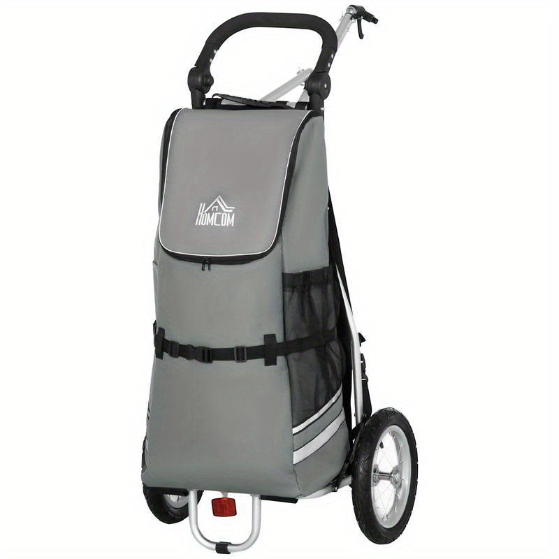 Transportkar Opvouwbare Kar Boodschappenwagen Tuinkar Pakketkar – Extra Grote Laadruimte – Stevig Metaalframe Met All-Terrain EVA Wielen