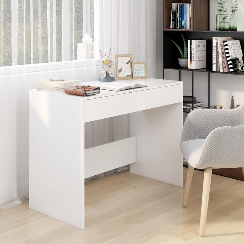 Bureau – Computertafel – Werktafel – Kantoormeubel – Desk Wit – Hout – 101x50x76,5 cm