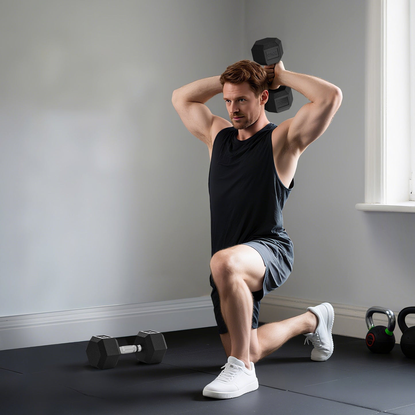 Kettlebell – Dumbbell – Halter – Gewichten – Gietijzer – 2x20 kg – Knurling Grip – Duurzaam
