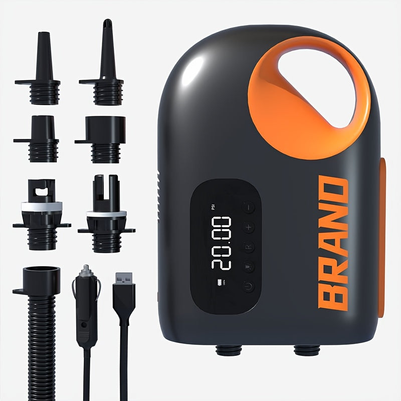 Elektrische Luchtpomp – Opblaaspomp – Compressor – Inflator – Pomp – USB Oplaadbaar – Max 20 PSI – Compact Design Zwart