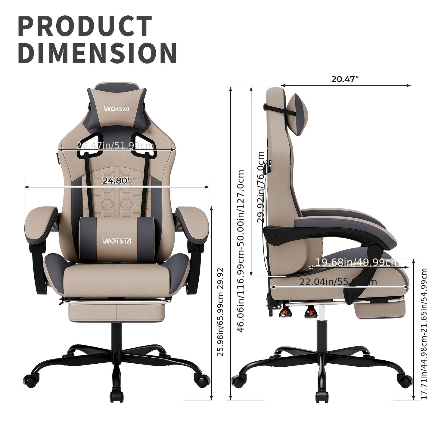 Gamestoel – Gamingstoel – Game Stoel – Gaming Chair – Gamestoel met Voetsteun – Ergonomisch Design – Memory Foam Zitting – Extra Hoge Rugleuning – PVC Kunstleer – Metaal Frame