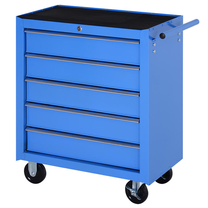Gereedschapswagen – Werkplaatswagen – Gereedschapskar – Tool Trolley – Werkbank – Industrieel Legeringsstaal – 5 Afsluitbare Lades