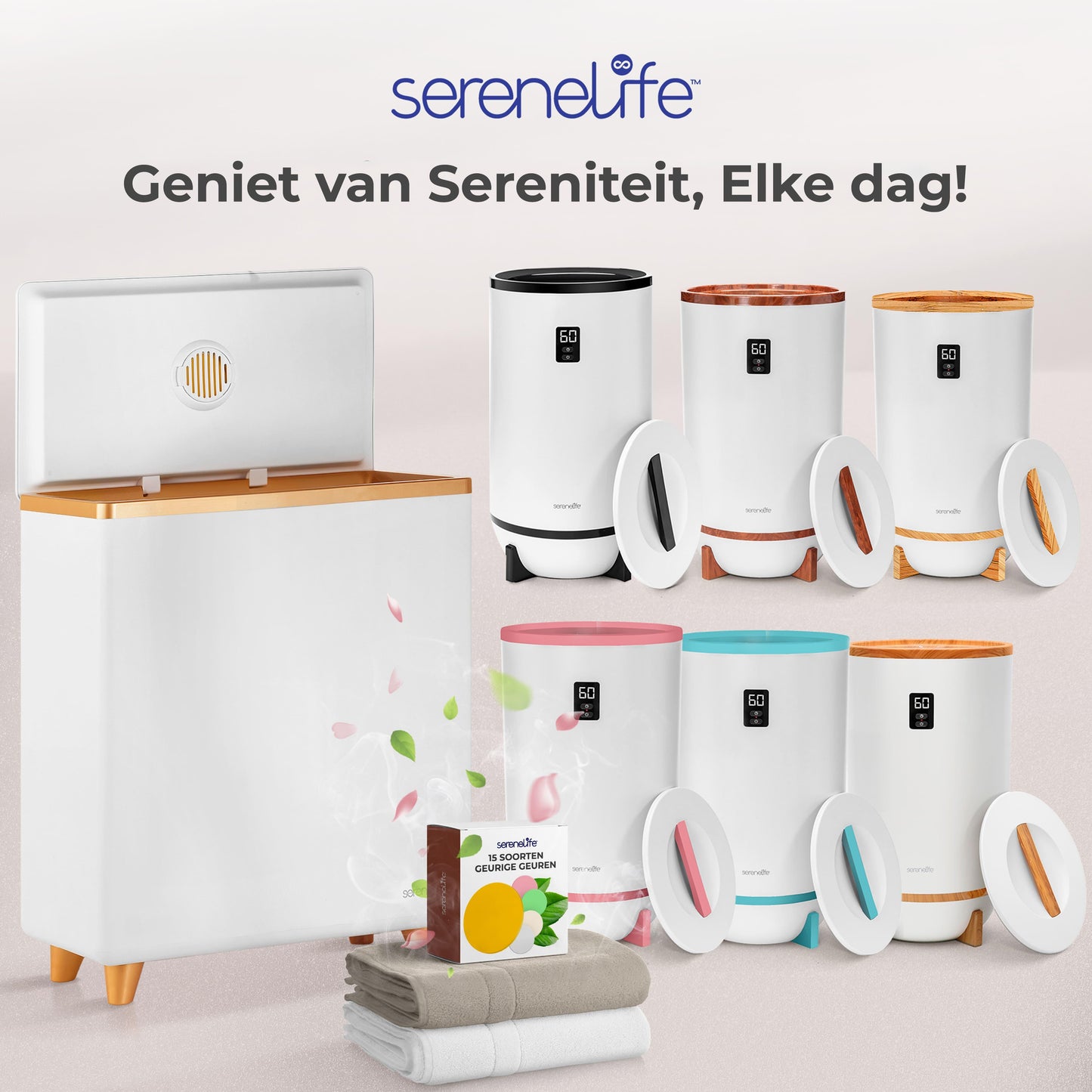 Handdoekwarmer – Handdoekverwarmer – Towel Warmer – Handdoekstomer – Handdoek Warmer – Elektrische Handdoekverwarmer – 20 Liter Capaciteit – Automatische Uitschakeling – Rose Goud