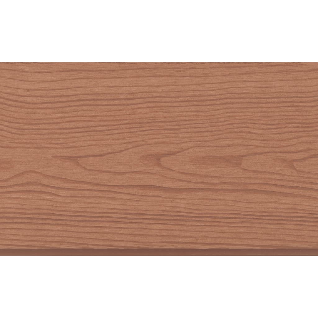 Schuttingpaneel – Tuinscherm – Tuinafscheiding – Hekpaneel – Hekwerk – Hout-Kunststofcomposiet – Aluminium Topprofiel Voor Extra Stevigheid - Bruin