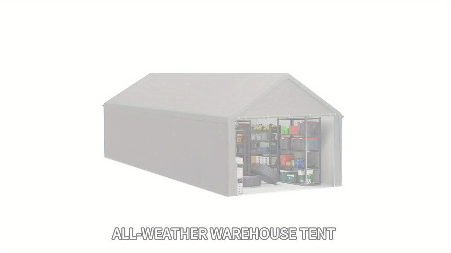 Opslagtent – Opbergtent – Garagetent – Carporttent – Weidetent – 3x4 Meter – Met Metaal Frame & Afneembare Zijwanden