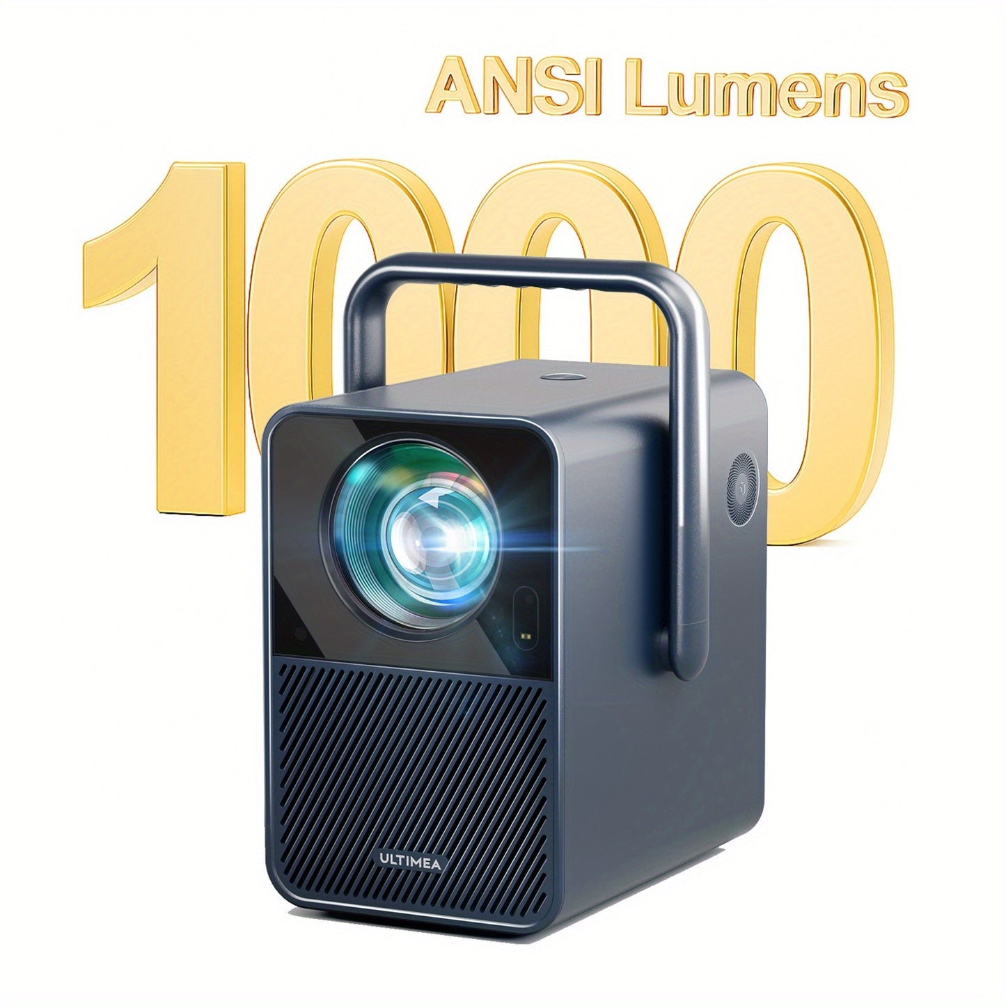Beamer – Projector – Mini Beamer – Draagbare Beamer – Office Projector – Native Full HD 1080p – 1000 ANSI Lumen – WiFi 5.3 Draadloos