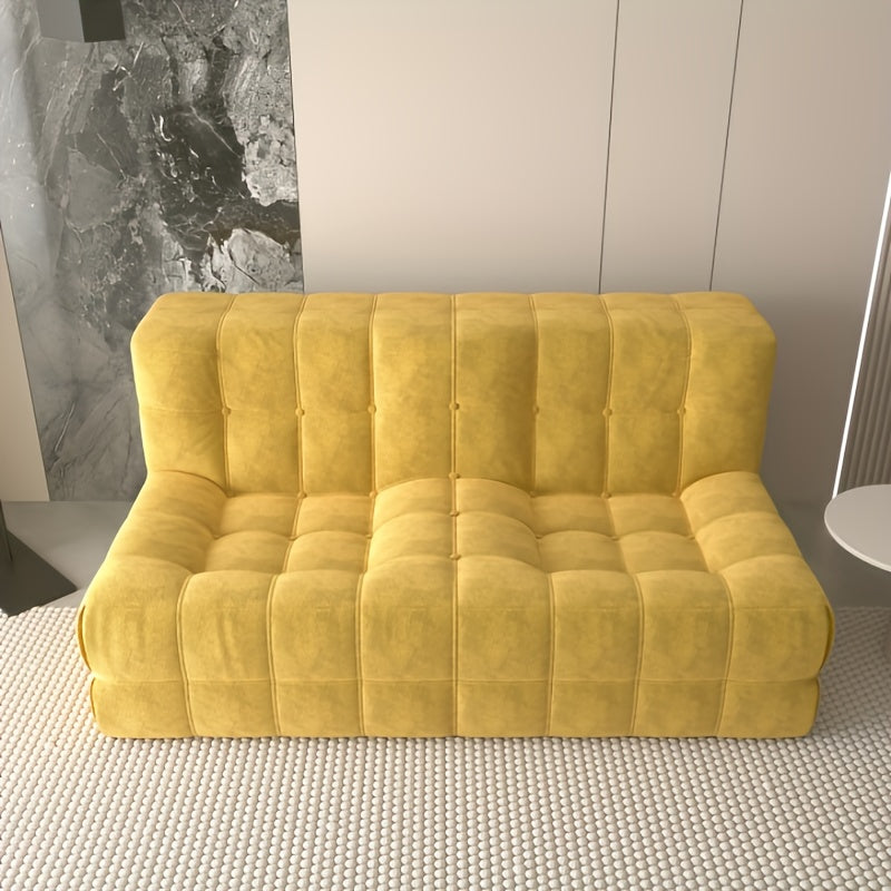 Zitzak – Bean Bag – Loungestoel – Loungebank – Floor Sofa – Geel – Extra Groot – Katoen – Zonder Hout – Eenvoudige Montage