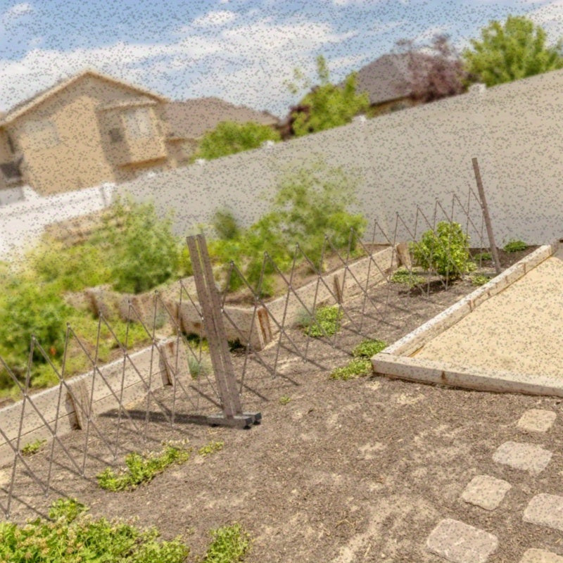 Verstelbare Hekkenbarrière – Tuinafscheiding – Veiligheidshek – Uitbreidbaar Hek – Balkonhek – Aluminium Frame – Verstelbare Breedte 35-300 cm – Hoogte 103,5 cm