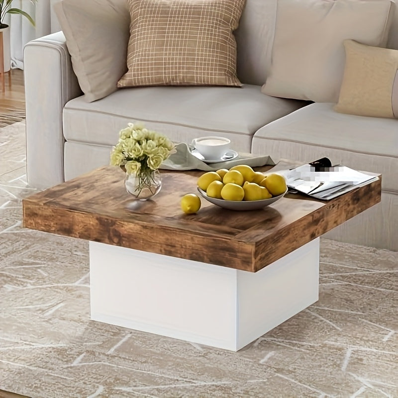 Salontafel – Koffietafel – Bijzettafel – Woonkamer Tafel – Huiskamer Meubel – Vierkant – Hout – 90x90x45 cm – Stevig Draagvermogen 45 kg – Gemakkelijk Schoon Te Maken