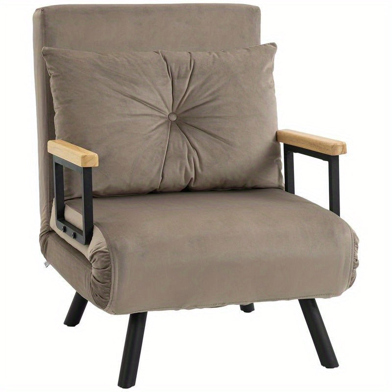 Verstelbare Relaxstoel – Schommelstoel – Lounge Stoel – Fauteuil – Slaapstoel – Stalen Frame – Zachte Foamvulling – 120kg Draagvermogen – Compact 63x73x81 cm