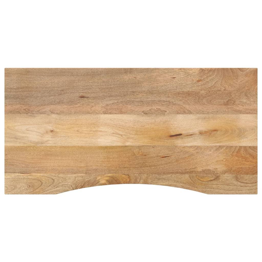 Mango Houten Werkblad – Bureaublad – Tafelblad – Werktafel – Blad – Massief Mango Hout – Met Groef – 119 x 51 x 2,5 cm – Ideaal Voor Badkamerorganisatie