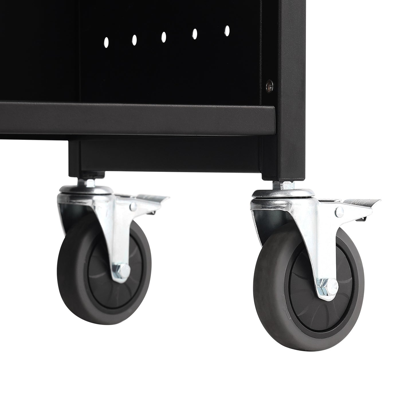 Boekenwagen – Boektrolley – Boekenkar – Documentwagen – Transportwagen – Carbon Stalen Constructie – 150 kg Draagvermogen – 360° Zwenkwielen Met Rem