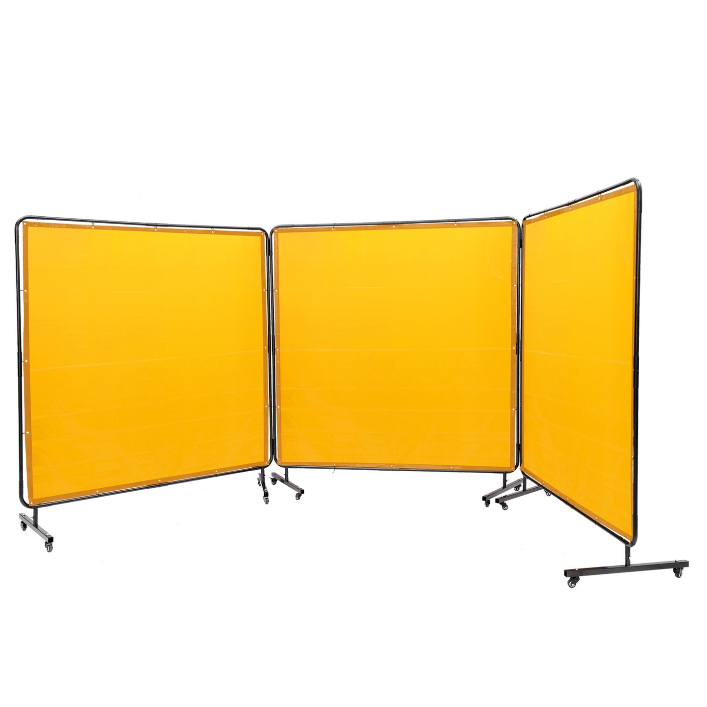 Lasgordijn – Lasscherm – Veiligheidsscherm – Lasgordijnwand – Lasafscherming – 3 Panelen 1,8x1,8 m – Vlamvertragend Vinyl – 6 Niveau UV-Bescherming