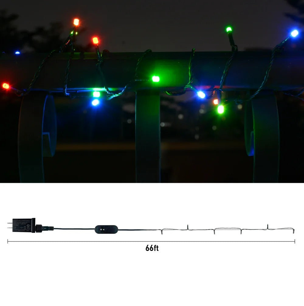 Elenut - LED Copper Wire Light String - Waterproof - LED Light String - DIY Wedding Party Christmas Decoration - Christmas Lights - Light String - Waterproof - 20M - 200LED
