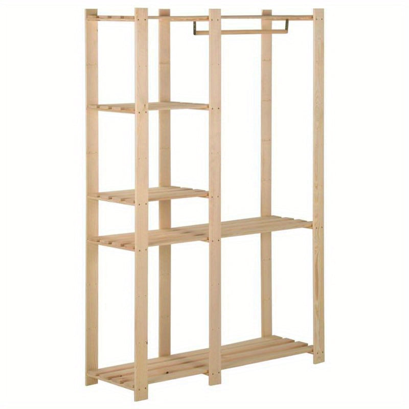 Kledingrek 110x38x170cm massief grenenhout