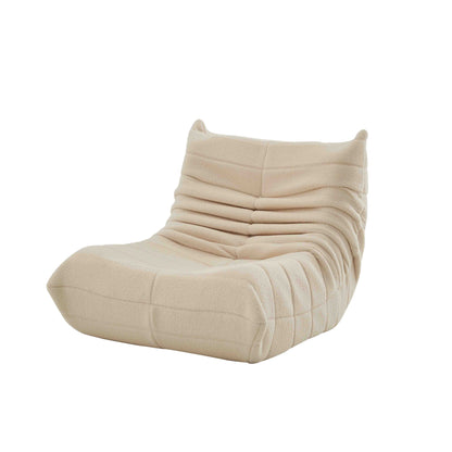 Relaxation Armchair Sofas with Removable Backrest And Seat Cushions, Lazy Sofa Indoor Seat Cushions with Comfortable, Extra Thick Padding for Bedroom, Living Room, White, Green.