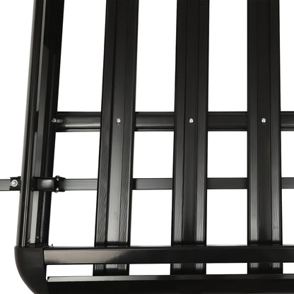 Universele Dakkofferdrager – Dakdrager – Bagagerek – Roofrack – Dakdrager Zwart – Verstelbaar 100-135 cm – Draagvermogen 150 kg – Aluminium & Staal