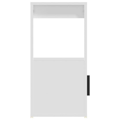 Modern White Sideboard with Glass Display Shelves & Removable Storage Basket - 80x30x60cm, Hardwood Furniture for Living Room, Bedroom, Office - Minimalist Design with Open Shelves & Closed Cabinets, Sideboard Cabinet, Bedroo