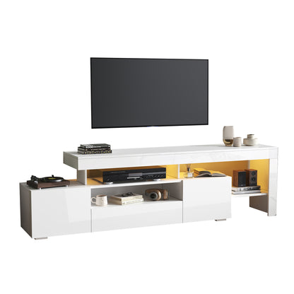 TV Meubel – TV Kast – Mediameubel – Tv Dressoir – Tv meubel wit – Geschikt voor 85 Inch – 3 Royale Kasten – Duurzaam Onderhoudsvriendelijk Materiaal