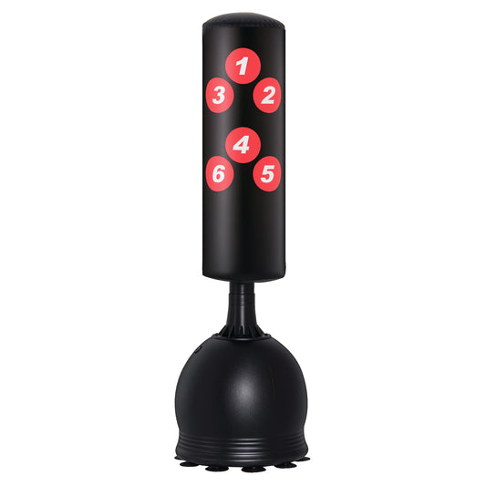 Bokszak – Boksmachine – Boksbal – Bokspaal – Boksstoel – Staand – 165 cm Hoog – Robuust IJzerframe Met Zuignapvoet