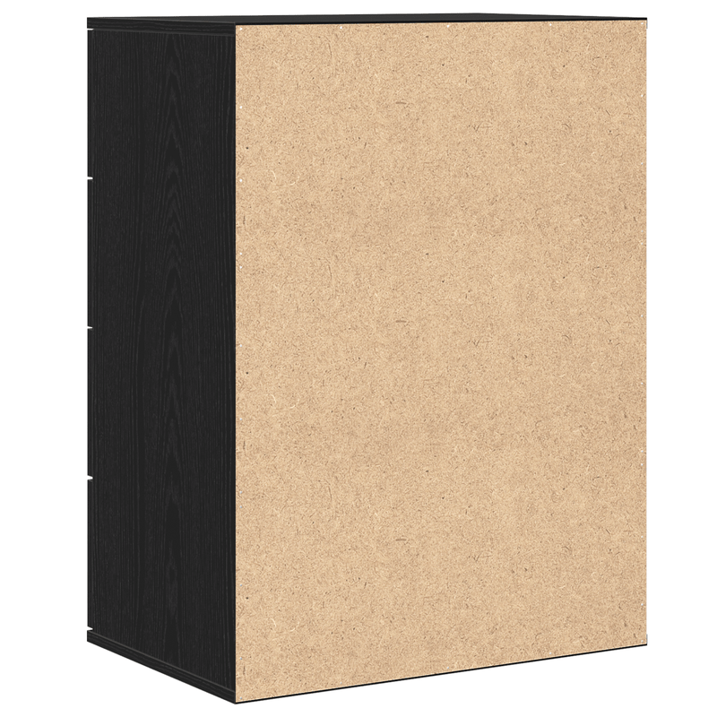 Sideboard met lade Zwart eikenwood 60 x 39 x 80cm Edited wood Practical and removable