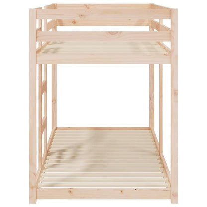 Houten Stapelbed – Hoogslaper – Kinderbed – Etagenbed – Bunkbed – Verstelbare Hoogte 5-Standen – 80x200 cm – Vouwbaar – Zonder Metaal – Lichtgewicht en Ruimtebesparend