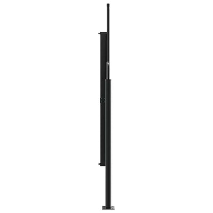 Retractable Windshield 180x600cm with Removable Temporary Outdoor Privacy Screen - 81- Light Blocking, Durable Fabric, Weather-Resistant for Patio, Garden, Poolside (Black/White), Patio Decor, Pergola Compatible, Easy Install