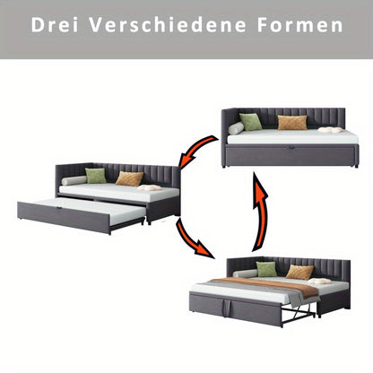 Slaapbank – Bedbank – Logeerbed – Sofa – Bedbank – Ruimtebesparend Design – Luxe Velvet 180x200 cm