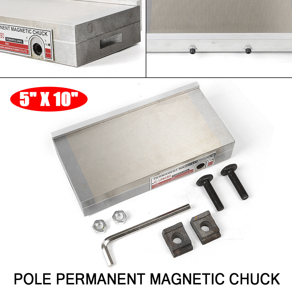 Magnetische Bankschijf – Permanente Magnetische Klem – Metaalhouder – Slijpklem – Werkstukhouder – 12,7 x 25,4 cm – Krachtige Fixatie – Fijn Pol Design 2mm