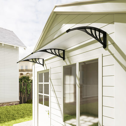 Transparante Overkapping – Deurkap – Zonnescherm – Regenkap – Raamoverkapping – UV-Bescherming – Weerbestendig Polycarbonaat 75x195x23 cm