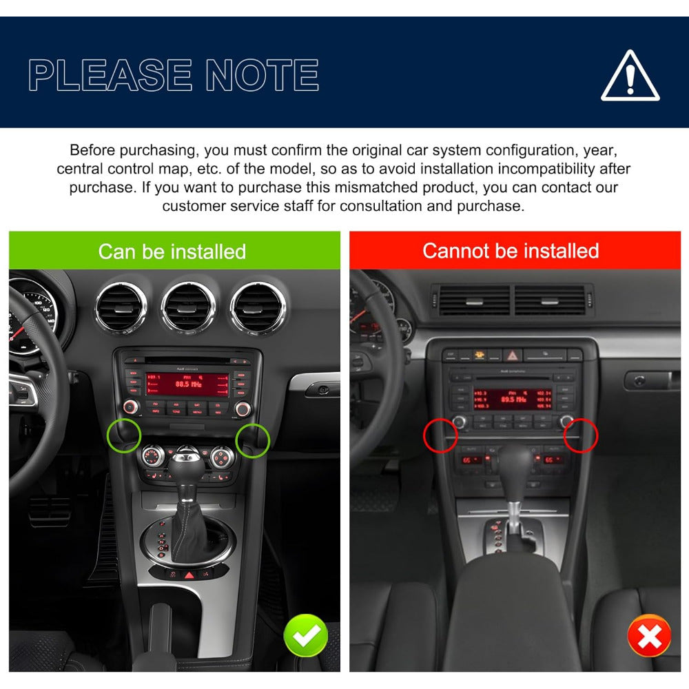 PODOFO [4+64G] Android 15 7-inch for Audi TT MK2 8J 2006-2014, Wireless Carplay/Android Auto, Android EQ AI DSP/GPS/WiFi/BT5.0/FM/Mirror Link+Backup Camera+Mic, A Perfect Gift for Dad and Drivers, Merry Christmas Gifts, Black